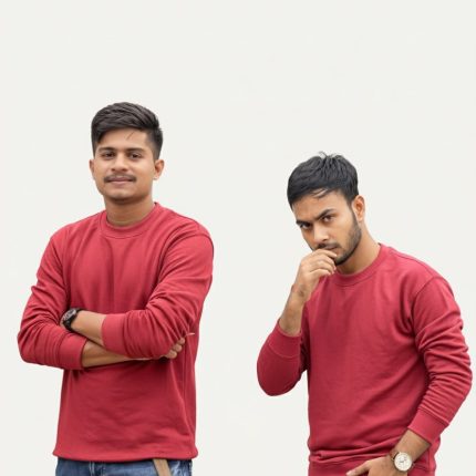 Premium Velvet Red Sweat Shirt